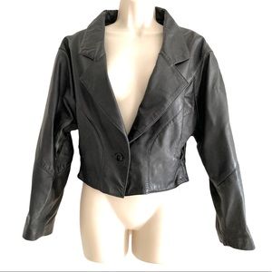 Luomo Vintage prop 100% leather jacket